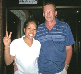 June ‘Golfer of the Month’ Dave Ashman with Ning.